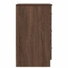 vidaXL Cabinet de chevet avec tiroir Ch&ecirc;ne marron 38 x 38 x 66 cm