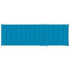 vidaXL Chaise longue double et coussins bleu Bois de pin imprégné