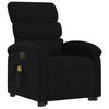 vidaXL Fauteuil inclinable de massage &eacute;lectrique Noir Tissu