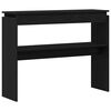 vidaXL Table console Ch&ecirc;ne noir 80 x 30 x 102 cm Bois d'ing&eacute;nierie