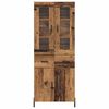 vidaXL Haut Armoire Bois Ancien 69,5 x 34 x 180 cm Bois d'ing&eacute;nierie