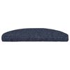 vidaXL Tapis d'escalier autocollants 20 pi&egrave;ces 65 x 21 x 4 cm Bleu Demi-rond Grand