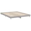 vidaXL Cadre de lit sans matelas sonoma gris 200x200 cm