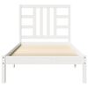 vidaXL Cadre de lit sans matelas blanc 90x190 cm bois massif
