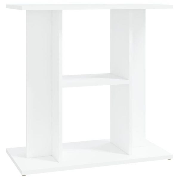 vidaXL Support pour aquarium blanc 60x30x60 cm bois d'ing&eacute;nierie
