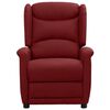 vidaXL Fauteuil &eacute;lectrique de massage Bordeaux Tissu