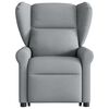 vidaXL Fauteuil de massage inclinable Gris clair Tissu