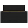 vidaXL Cadre de lit sans matelas ch&ecirc;ne noir 100x200 cm
