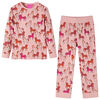 vidaXL Pyjamas enfants &agrave; manches longues rose clair 92