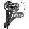 vidaXL Ensemble de Douche Noir G 1 / 2 pouces Laiton