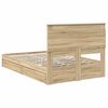 vidaXL Lit de Rangement Ch&ecirc;ne Sonoma 120 x 200 cm Bois d'ing&eacute;nierie