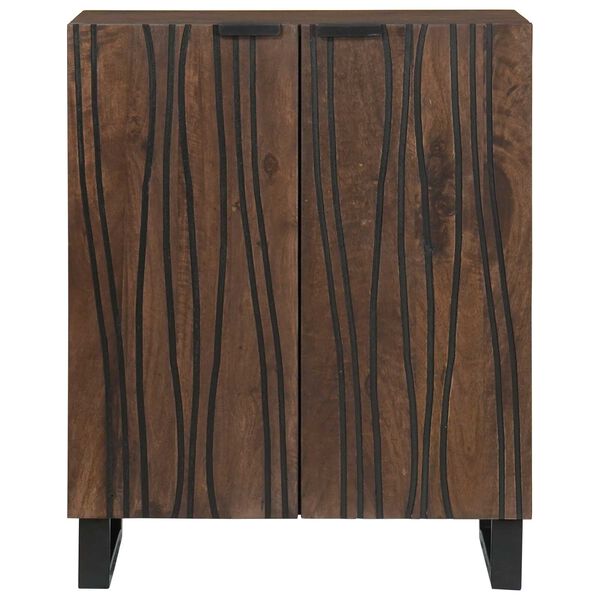 vidaXL Buffet Marron 60 x 33.5 x 75 cm Bois de manguier massif