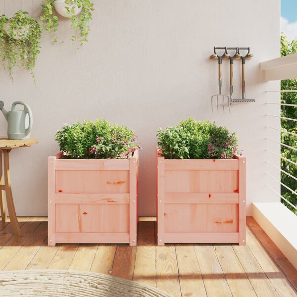 vidaXL Jardinières 2 pcs bois massif douglas