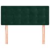 vidaXL T&ecirc;te de lit Vert fonc&eacute; 80x5x78/88 cm Velours
