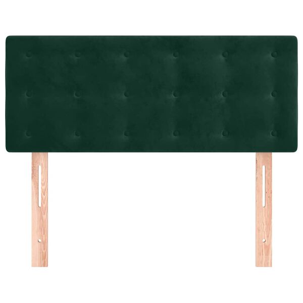 vidaXL T&ecirc;te de lit Vert fonc&eacute; 80x5x78/88 cm Velours