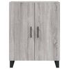vidaXL Buffet haut Sonoma gris 69,5x34x180 cm Bois d'ing&eacute;nierie