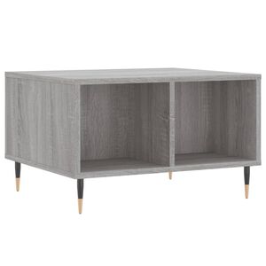 vidaXL Table basse Sonoma gris 60x50x36,5 cm Bois d'ing&eacute;nierie