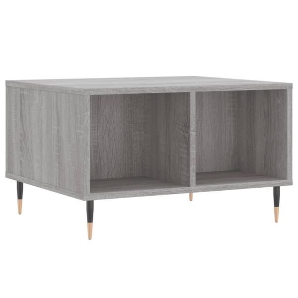 vidaXL Table basse Sonoma gris 60x50x36,5 cm Bois d'ing&eacute;nierie