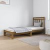 vidaXL Lit coulissant sans matelas marron miel 2x(90x190) cm