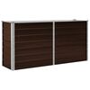 vidaXL Lit sur&eacute;lev&eacute; de jardin Marron 160x40x77 cm Acier galvanis&eacute;