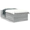 vidaXL Cadre de lit sans matelas sonoma gris 90x200 cm