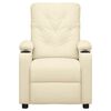 vidaXL Fauteuil de massage Cr&egrave;me Similicuir