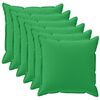 vidaXL Housse de coussin 6 pc HOUTEN Vert 35 x 35 cm Polyester