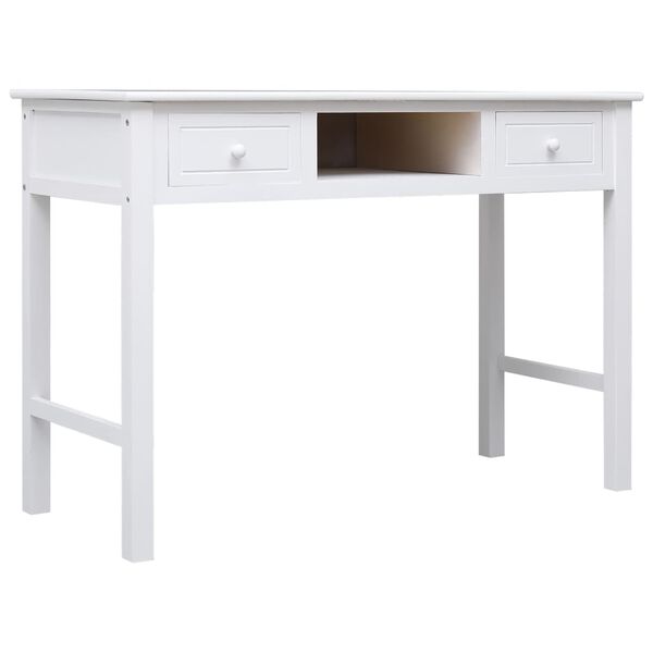 vidaXL Bureau Blanc 110 x 45 x 76 cm Bois