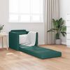 vidaXL Canap&eacute;-Lit 60cm Vert fonc&eacute; tissu