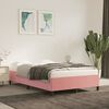 vidaXL Cadre de lit sans matelas rose 120x200 cm velours