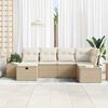 vidaXL Ensemble de canapé de jardin 6 pcs Beige 55 x 62 x 69 cm