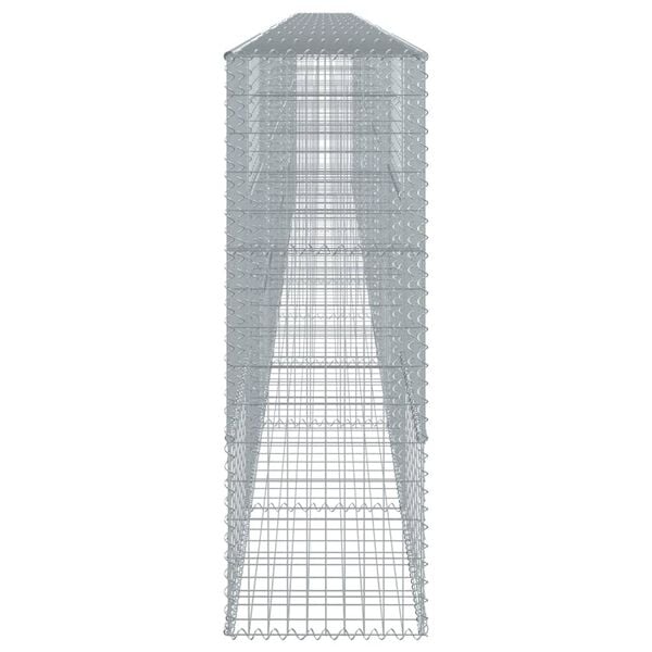 vidaXL Panier gabion avec couvercle 1000x50x150 cm fer galvanis&eacute;