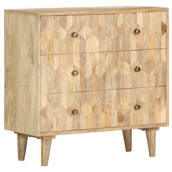 vidaXL Commode 75 x 35 x 75 cm Bois de manguier massif