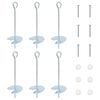 vidaXL Ancre de terre 6 pcs Argent&eacute; &Oslash;10 x 30 cm M&eacute;tal galvanis&eacute;