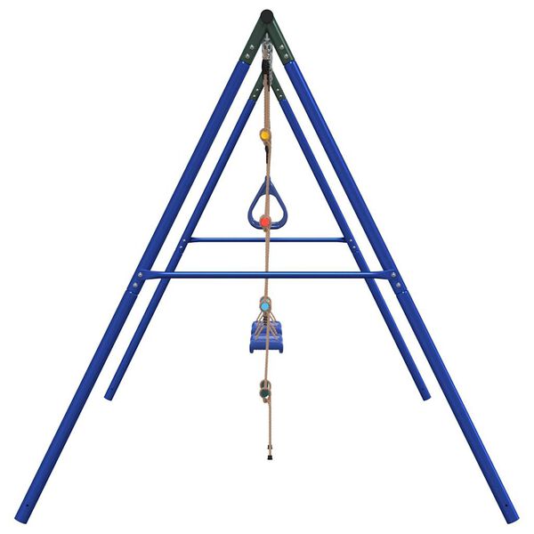 vidaXL Jeu de balançoire extérieur avec balançoires trapèze et échelle