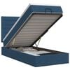 vidaXL Lit ottoman avec matelas Bleu 100 x 200 cm Tissu