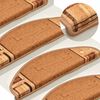vidaXL Tapis d'escalier autoadhésifs 10 pcs 65x21x4 cm Beige