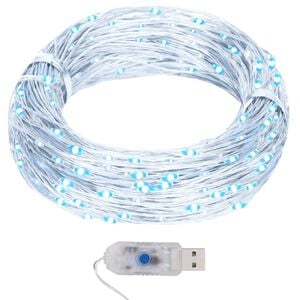 vidaXL Guirlande lumineuse micro LED 40m 400LED blanc froid 8fonctions