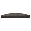 vidaXL Tapis d'escalier autocollants 5 pièces 56 x 17 x 3 cm Anthracite Demi-rond