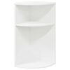 vidaXL Table d'appoint Blanc 29,6 x 29,6 x 60 cm Bois d'ing&eacute;nierie