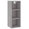 vidaXL Buffet haut Sonoma gris 34,5x34x180 cm Bois d'ing&eacute;nierie