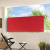 vidaXL Auvent lat&eacute;ral r&eacute;tractable de patio 100x300 cm Rouge