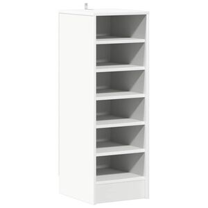 vidaXL Armoire &agrave; chaussures Blanc 31,5x35x90 cm Bois d'ing&eacute;nierie