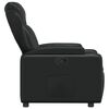 vidaXL Fauteuil inclinable en similicuir noir