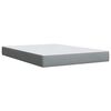 vidaXL Sommier &agrave; lattes de lit avec matelas Gris clair 160x200cm Tissu