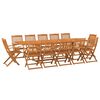 vidaXL Ensemble &agrave; manger de jardin 13 pcs 280x90x75 cm bois d'acacia