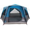 vidaXL Tente Cabane avec toit avec stockage Bleu 400 x 350 x 212 cm