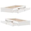 vidaXL Cadre de lit sans matelas blanc 90x190 cm bois de pin massif