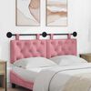 vidaXL T&ecirc;te de lit suspendue Rose 150 x 55 x 7 cm Velours