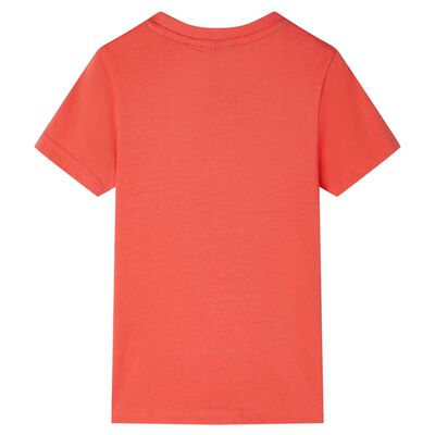 T-shirt pour enfants rouge clair 92